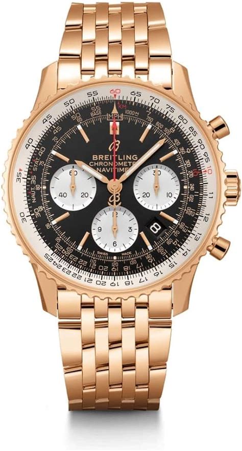 breitling rose gold navitimer